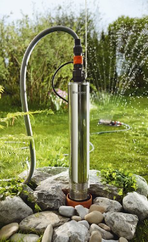 Gardena Premium Tiefbrunnenpumpe 6000/5 inox automatic: Brunnenpumpe mit 6000 l/h Fördermenge aus rostfreiem Edelstahl, automatische Tauchpumpe mit integrierter Trockenlaufsicherung (1499-20) - 2